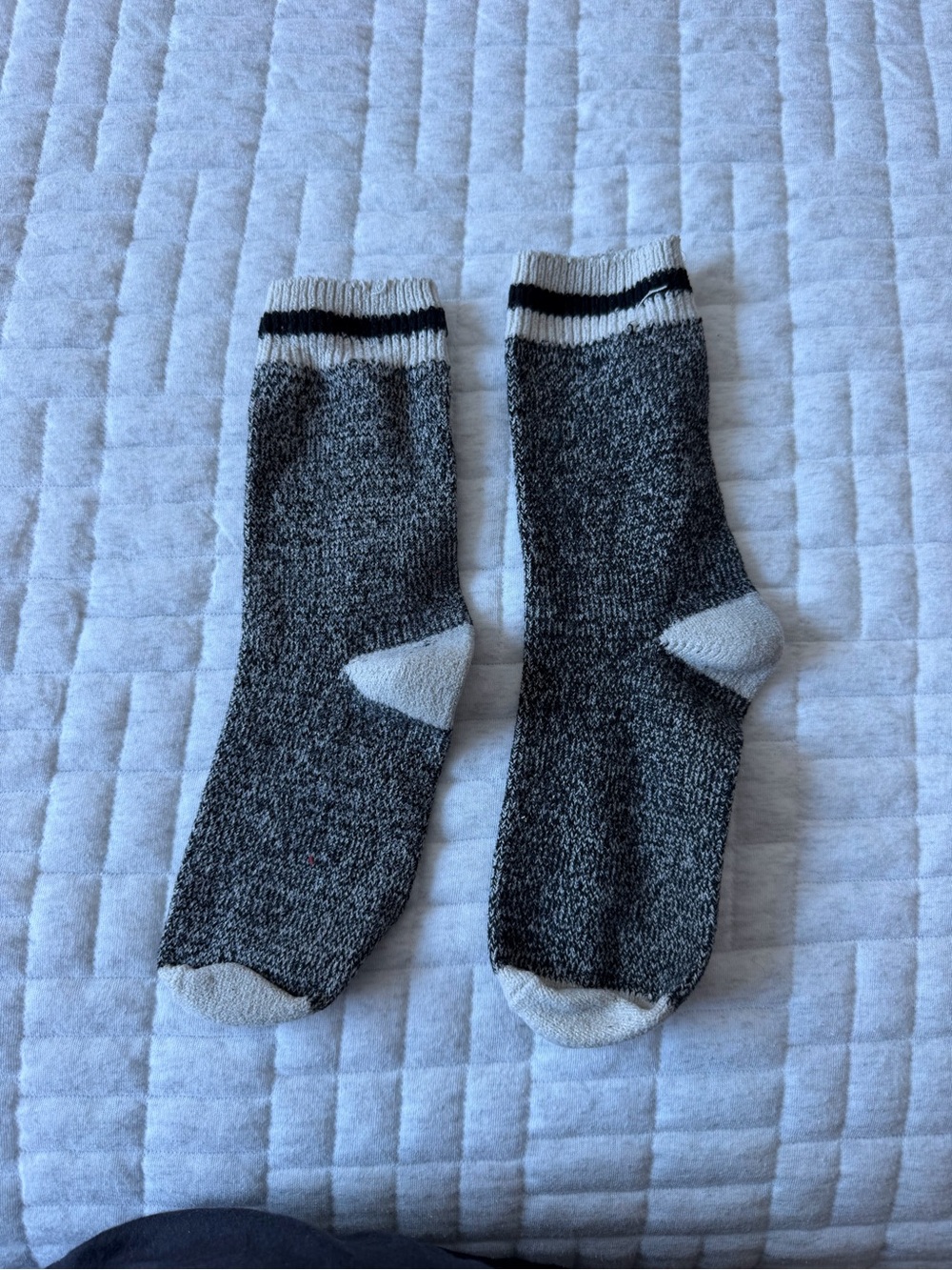 Urban Outfitters Black & White Marled Crew Socks